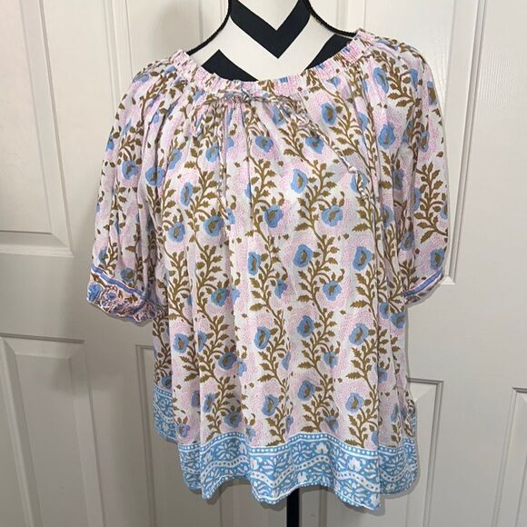 SZ BLOCKPRINTS Tracy Cotton Top - Picture 1 of 5